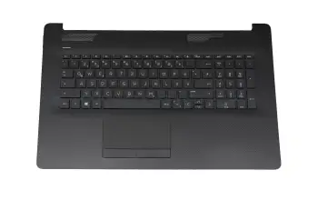 Keyboard incl. topcase DE (german) black/black (DVD) (Optics: Rough Pattern) original suitable for HP 17-ca2000