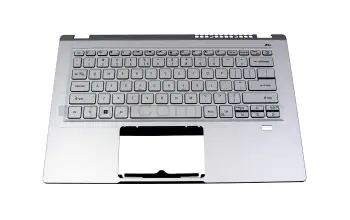 6B.AB1N2.001 original Acer keyboard incl. topcase US (english) silver/silver with backlight