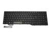 Keyboard CH (swiss) black/black matte original suitable for Fujitsu LifeBook A544