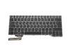 Keyboard DE (german) black/grey with backlight original suitable for Fujitsu LifeBook E733