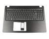Keyboard incl. topcase DE (german) black/black original suitable for Acer Aspire 5 (A515-52K)