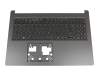 Keyboard incl. topcase DE (german) black/black original suitable for Acer Aspire 3 (A315-57G)