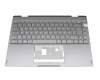 Keyboard incl. topcase DE (german) grey/grey original suitable for Emdoor YM14G