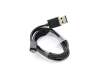 Micro-USB data / charging cable black original 0,90m suitable for Asus ZenWatch (WI500Q)