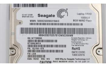 Lenovo 00FC423 HDD_ASM SSHS,1TB,5400,9mm,DT2,SATA3,STD