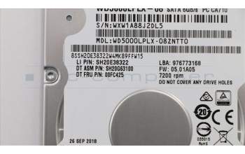 Lenovo 00FC425 HDD_ASM HDD,500G,7200,7mm,DT2,SATA3,STD