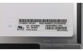 Lenovo DISPLAY LGD 14.0 WQHD IPS AG for Lenovo ThinkPad X1 Carbon 3rd Gen (20BS/20BT)