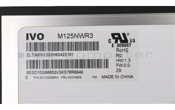 Lenovo 00HN856 Lenovo DISPLAY IVO 12.5 HD IPS AG