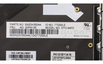 Lenovo 00PA135 NB_KYB STO-KBD,FR,CHY,BL