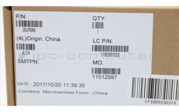 Lenovo 00UR966 MECH_ASM CS14W_3 2BCP MYLR BLK