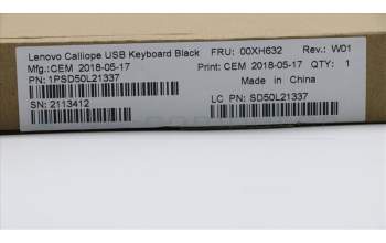 Lenovo 00XH632 DT_KYB USB Calliope KB BK EST