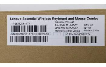 Lenovo 00XH846 KYB_MOUSE Primax RFBU71 2.4G SVG US