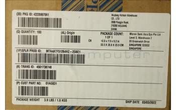 Lenovo 01AG831 MEMORY 4GB DDR4 2666 SoDIMM,Micron