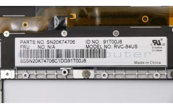 Lenovo 01AV154 MECH_ASM KBD,US,Bezel US,screw,CHY