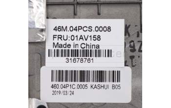 Lenovo 01AV158 MECH_ASM KBD,BE,Bezel UK,screw,CHY