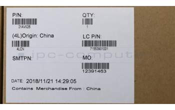 Lenovo 01AV926 Untere Abdeckung, Baugruppe, mit Schrauben