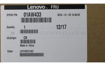 Lenovo 01AW433 BEZEL LCD,PC+ABS BLACK,camera