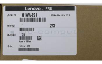 Lenovo 01AW491 BEZEL LCD,PC+ABS BLACK,camera,NEC