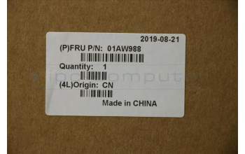 Lenovo 01AW988 Hintere Abdeckung, mit WWAN-Geräuschlösung