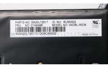 Lenovo 01AX496 NB_KYB Windu KBD,DK,CHY BL