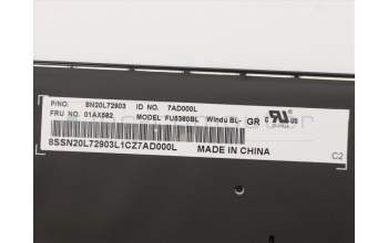 Lenovo 01AX582 Windu Tastatur, GR, lateinischer Schriftsatz BL