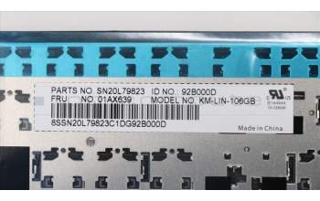 Lenovo 01AX639 Interne Tastatur, Englisch (GB), Ohne_Hintergrundbeleuchtung