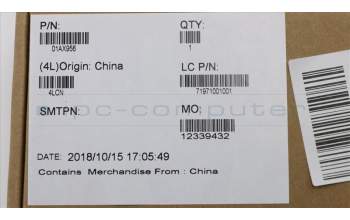 Lenovo 01AX956 COVER LCD Bezel,BLK,plastic