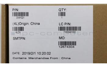 Lenovo 01AY021 MECH_ASM CS16_2BCP GLASS BLACK