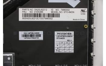 Lenovo 01EN385 NB_KYB KB SLV Chicony Nordic