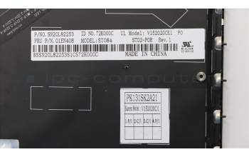 Lenovo 01EN408 NB_KYB KB BLK Sunrex Portuguese