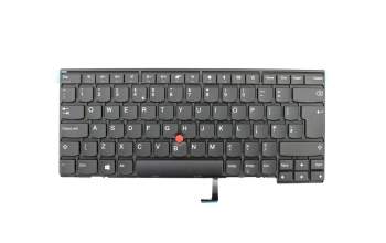 01EN497 original Lenovo keyboard UK (english) black/black matte with mouse-stick