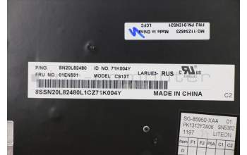 Lenovo 01EN531 NB_KYB Larue3 KBD,RU,LTN