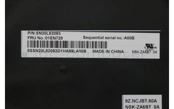 Lenovo 01EN728 NB_KYB Thorpe2 KBD,ARA,DFN BL