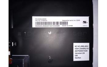 Lenovo 01EN916 NB_KYB Bell2 SLV KBD,GB,DFN BL