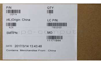 Lenovo 01EP114 DummyODD,Plastic,Black,w/screw