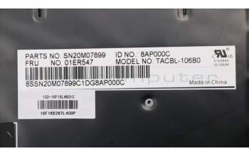 Lenovo 01ER547 NB_KYB Tachi BL KBD,BE,CHY