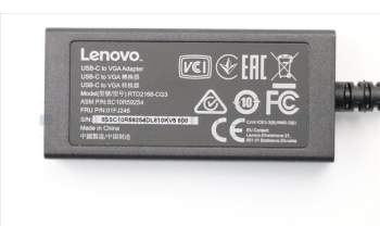 Lenovo CABLE_BO USB-C to VGA Adapter FRU for Lenovo ThinkPad X1 Carbon 5th Gen (20K4/20K3)