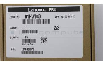 Lenovo 01HW040 Camera,RGB/IR,Front,2MIC,ZIF,Chy