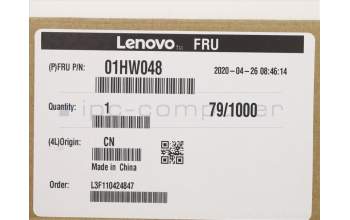 Lenovo CAMERA Camera,HD/IR,Front,MIC,ZIF,Chy for Lenovo ThinkPad T480s (20L7/20L8)