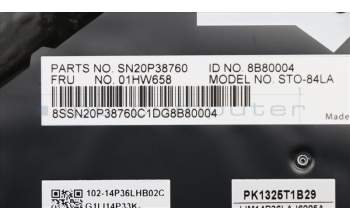 Lenovo 01HW658 NB_KYB Storm3,CHY,KB-BL,SV,LAS
