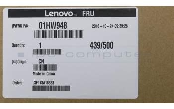 Lenovo 01HW948 BEZEL FRU LCD bezel ASM for no camera