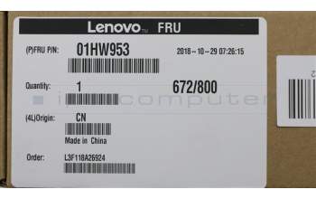 Lenovo CABLE FRU LCD cable for small panel for Lenovo ThinkPad X270 (20K6/20K5)