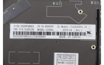 Lenovo 01HX128 NB_KYB Storm3,SRX,KB-BL,SV,GB