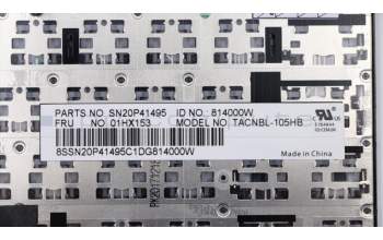Lenovo 01HX153 NB_KYB TACHI2 CHY NBL-KB IL