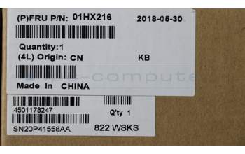 Lenovo 01HX216 NB_KYB TACHI2 LTN NBL-KB CFE