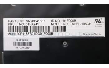 Lenovo 01HX245 NB_KYB TACHI2 CHY BL-KB CH