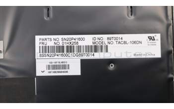 Lenovo 01HX258 NB_KYB TACHI2 CHY BL-KB NRD
