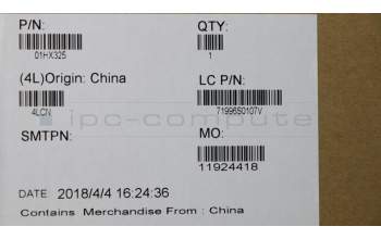 Lenovo 01HX325 NB_KYB Windu2 CHY NBL-KB CH