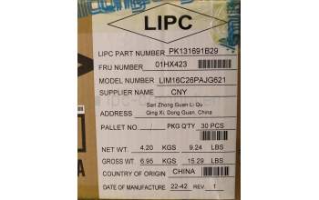 Lenovo 01HX423 Keyboard Internal, Brazil Portuguese, Backlight, UK