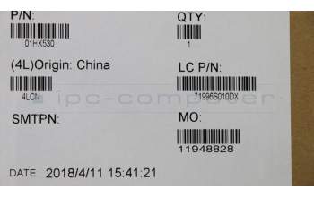 Lenovo 01HX530 NB_KYB Windu2 DFN BL-KB KR